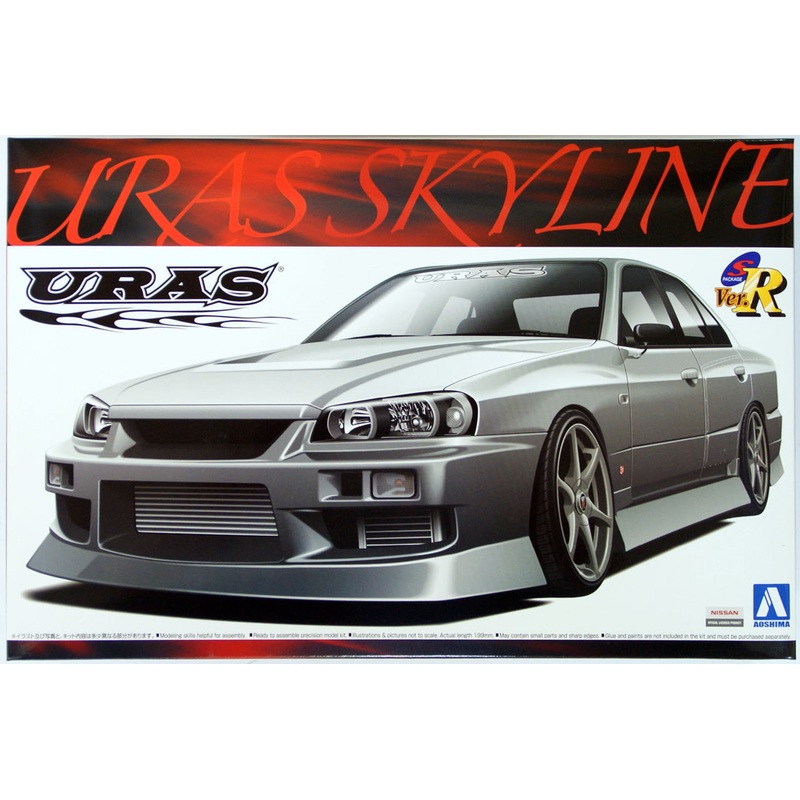 Aoshima 00205 URAS Nissan Skyline ER34 1/24 Scale Kit