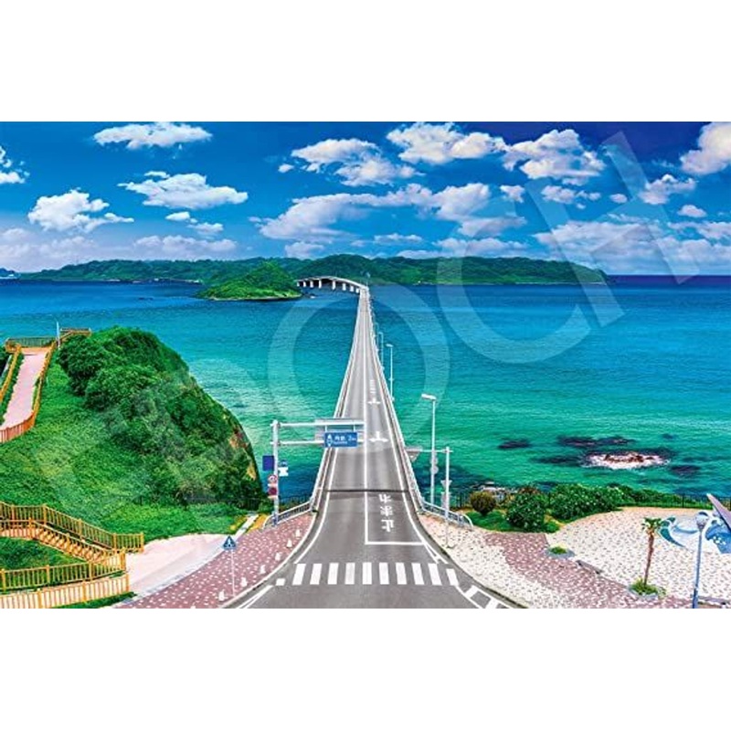 Epoch 09-030s Jigsaw Puzzle Blue Sea with Tsunoshima Bridge Yamaguchi (Scenery) (1000 Pieces)
