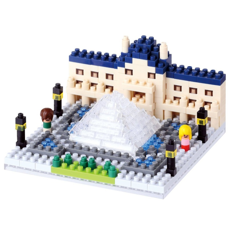 Kawada NBH-086 nanoblock the Louvre Museum (Muse du Louvre)