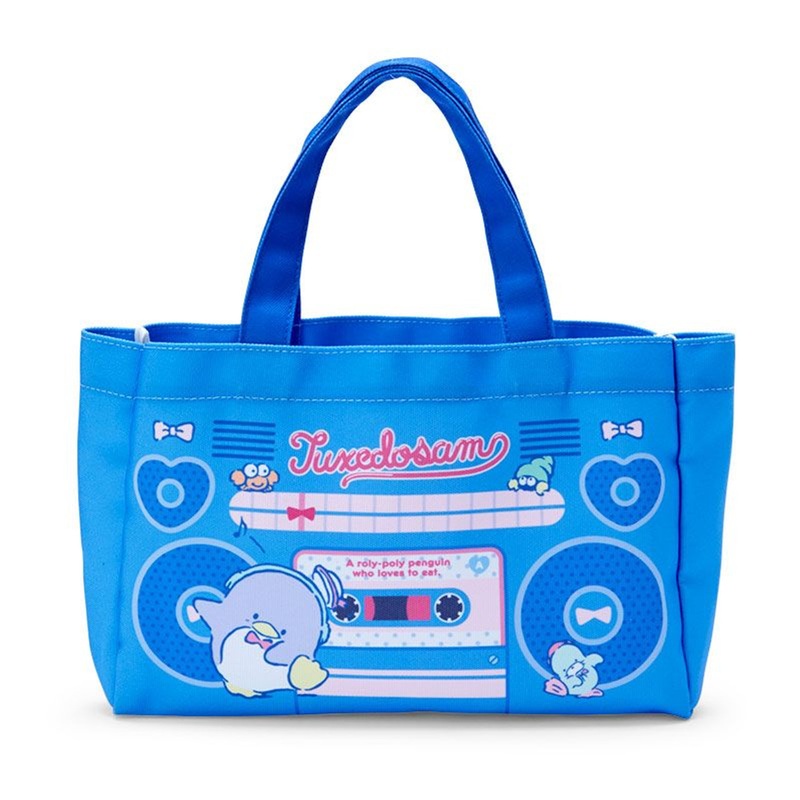 Sanrio Sweets & Boombox Tote Bag Tuxedo Sam (Retro Home Appliance Parody)