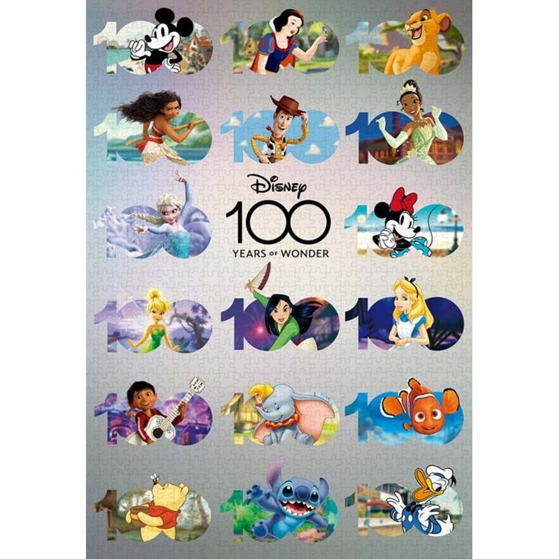 Tenyo Jigsaw Puzzle Disney 100: Anniversary Design 100 Years of Wonder (1000 Pieces)