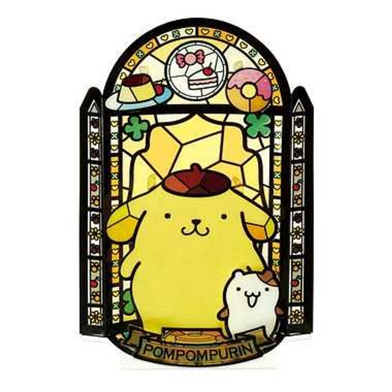 JoyPalette Kumi-tera Sanrio Stained Glass Craft Kit Pom Pom Purin
