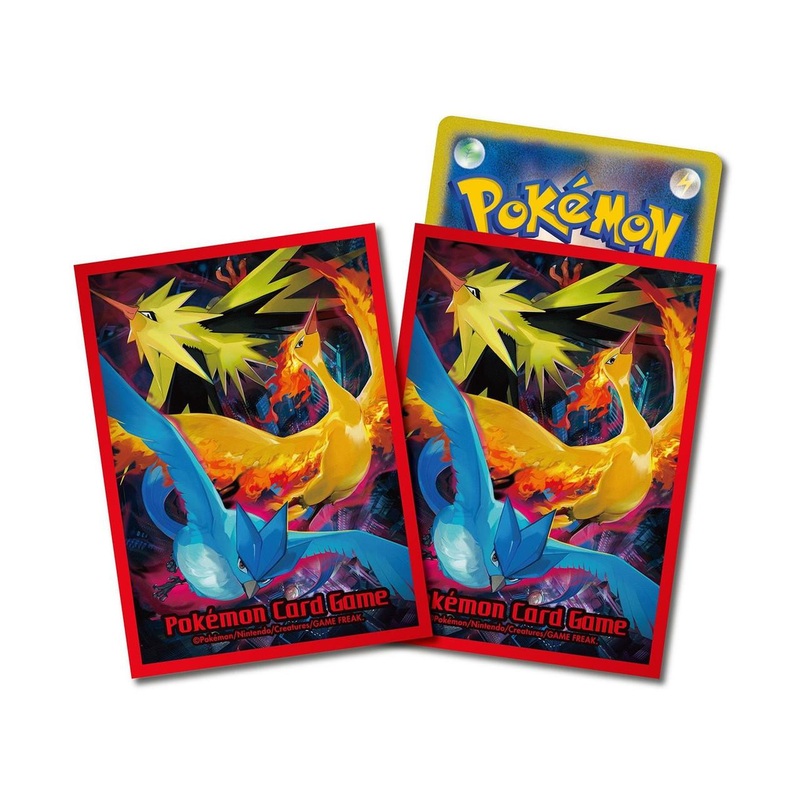 Pokemon Card Game TCG Deck Sleeves Moltres & Zapdos & Articuno [Red]