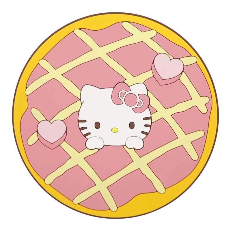 OST Sanrio C Donut Rubber Coaster Hello Kitty
