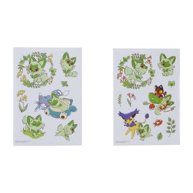 Pokemon Center Original Wall Sticker Set Sprigatito