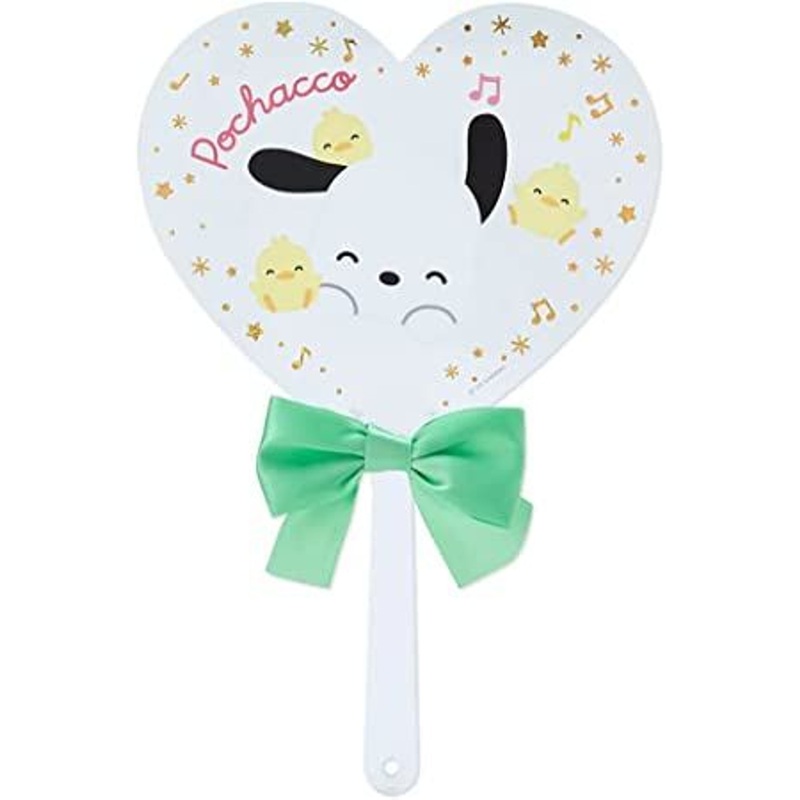 Sanrio Clear Mini Hand Fan (Smiling) Pochacco