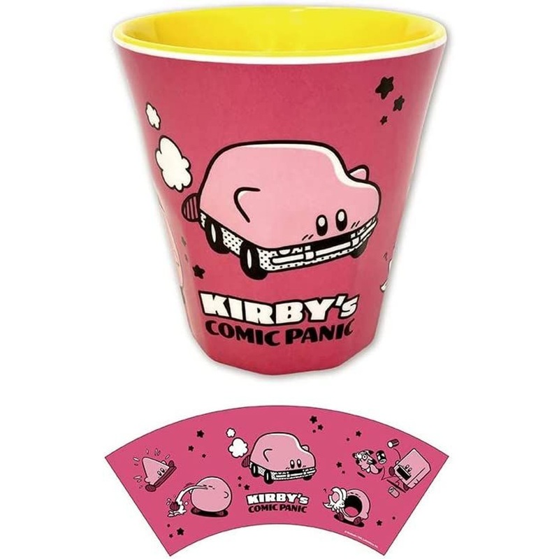 SK JAPAN Melamine Cup Kirby from the Stars Comic Panic Pink