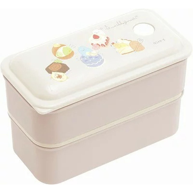 San-x 2 Layers Lunch Box with Lunch Belt Sumikko Gurashi Sweets