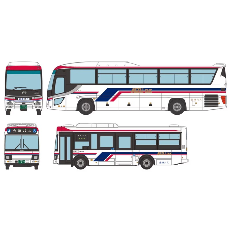Tomytec Bus Collection Aizu Bus 2 buses Set (N scale)