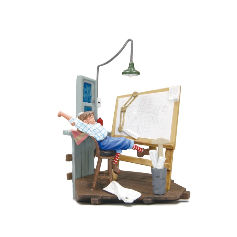 Fine Molds Studio Ghibli Vignette Collection: Sleepless Fio Plastic Model (Porco Rosso)