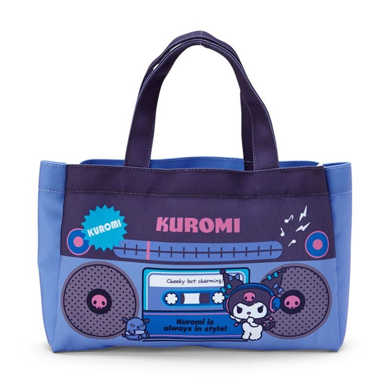 Sanrio Sweets & Boombox Tote Bag Kuromi (Retro Home Appliance Parody)