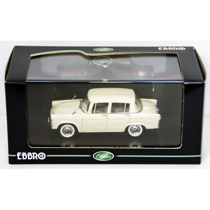 Ebbro 43677 TOYOPET CORONA PT20 1960 White 1/43 Scale