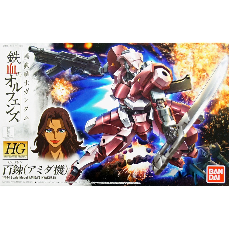 Bandai Iron-Blooded Orphans 010 Gundam AMIDA’S HYAKUREN 1/144 Scale Kit
