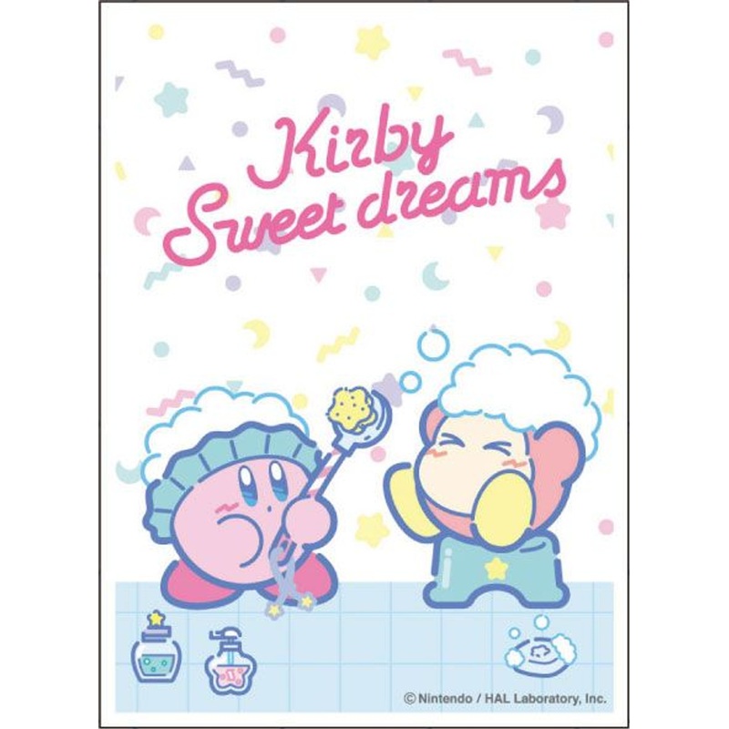 Ensky Kirby Sweet Dreams Character Card Sleeve Bubbly Kirby & Waddle Dee 65pcs