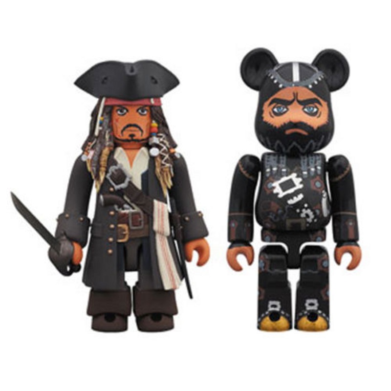Medicom KUB+BEaR-300 KUBRICK JACK SPARROW & BLACK BEARD 4530956303253