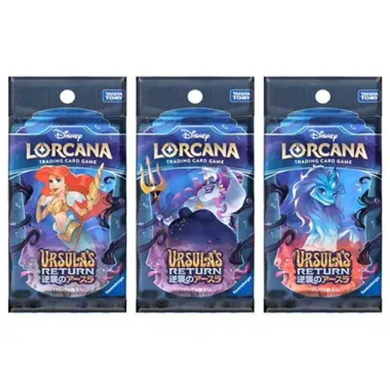 Takara Tomy Disney Lorcana TCG Japanese Version Booster Pack Ursula’s Counterattack