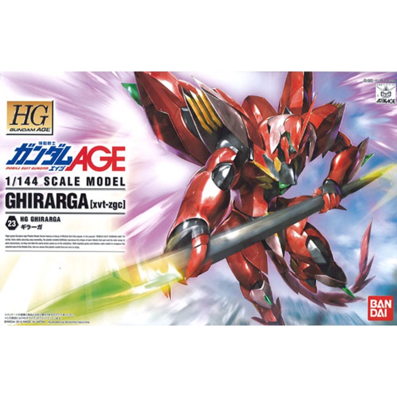 Bandai Gundam HG AGE-23 GHIRARGA (xvt-zgc) 1/144 Scale Kit