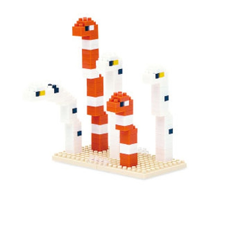 Kawada NBC-088 nanoblock Spotted Garden Eel & Splendid Garden Eel