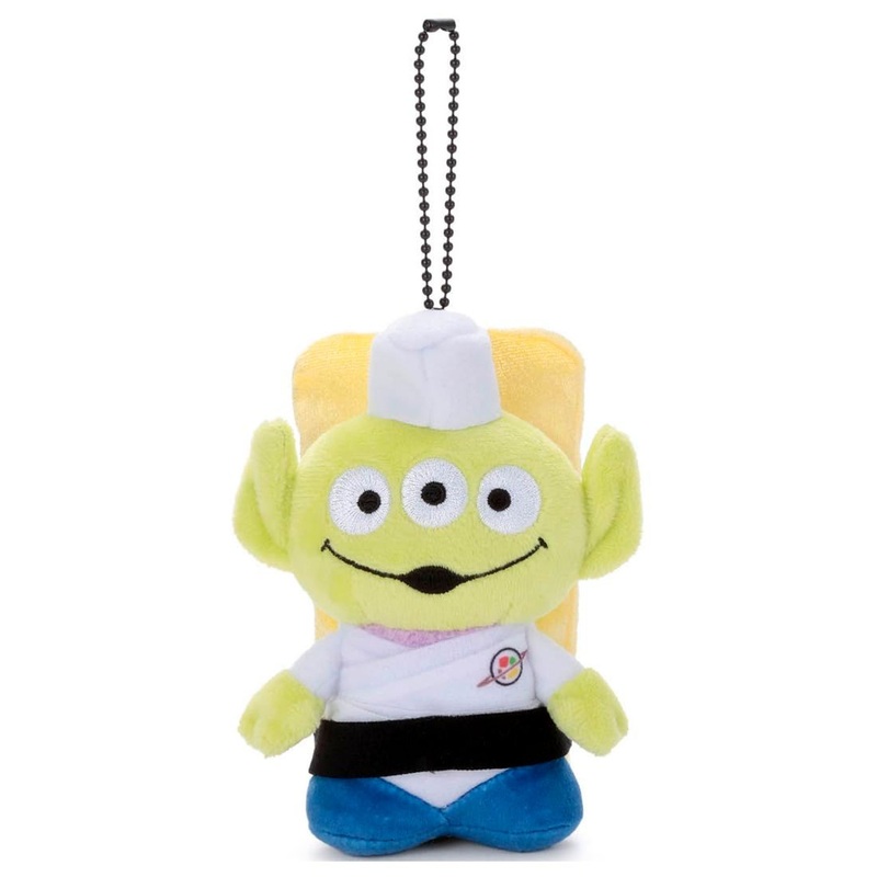 Takara Tomy Toy Story 30th Anniversary Ball Chain Mascot Alien Sushi Chef (Egg) Plush