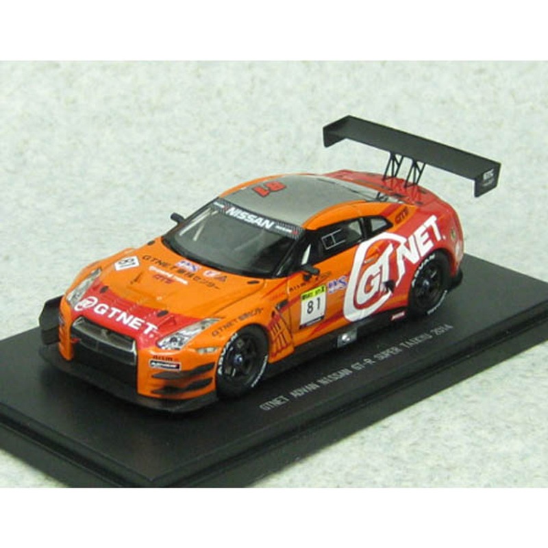 Ebbro 45314 GTNET ADVAN NISSAN GT-R SUPER TAIKYU 2014 No.81 Orange 1/43 Scale