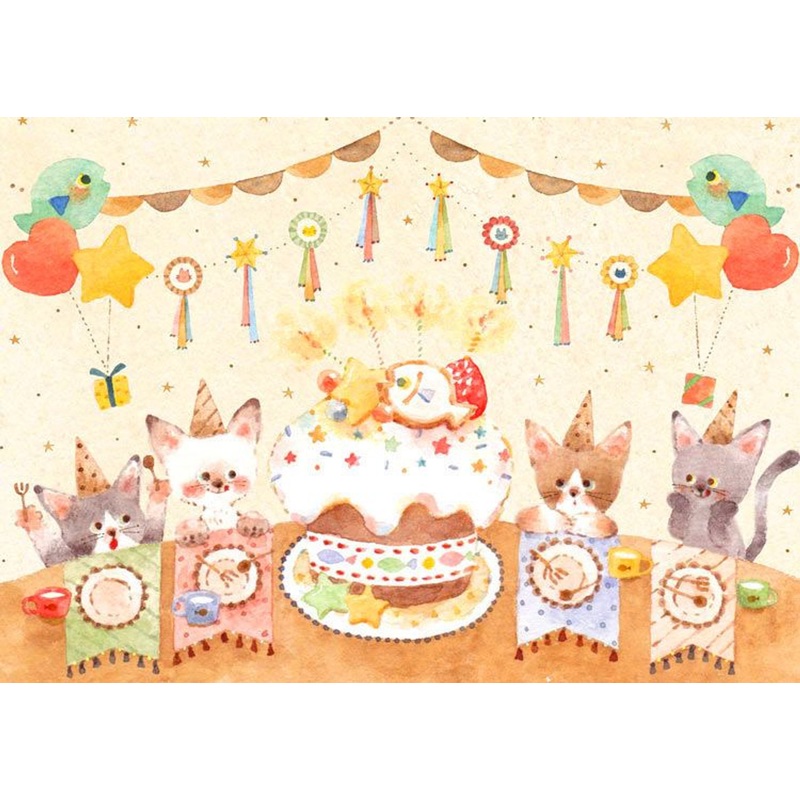 Epoch 79-300 Jigsaw Puzzle Waka Nakauchi illustration Waiting for a Cake (108 Pieces)