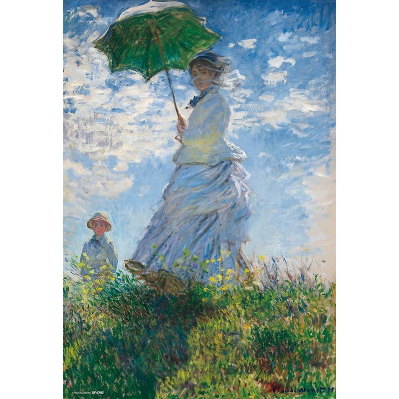 Jigsaw Puzzle A woman with a parasol taking a walk (1000 Pieces)