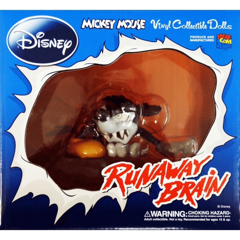 Medicom VCD-63 Disney Mickey Mouse Runaway Brain Vinyl Figure