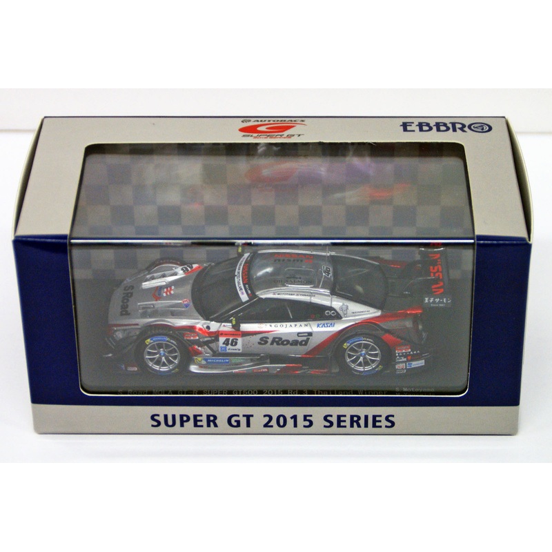 Ebbro 45262 S Road MOLA GT-R Okayama 2015 No.46 1/43 Scale