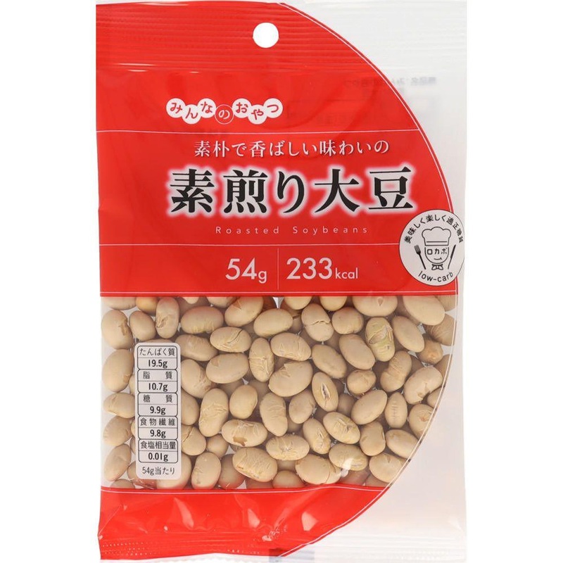 Japanese Food Everyone’s Snack Plain Roasted Soybeans 54g