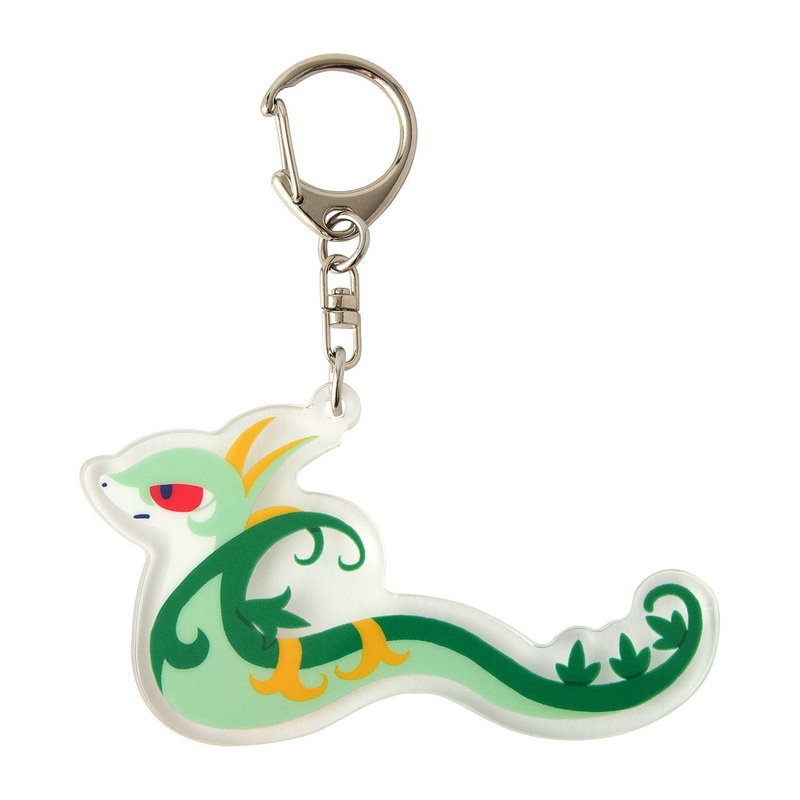 Pokemon Center Original Acrylic Keychain Pokemon Nyoronyoro Friends Serperior