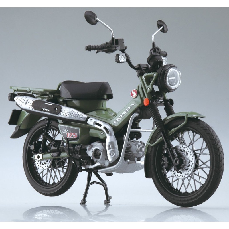 Aoshima SKYNET 1/12 Honda CT125 Hunter Cub Pearl Organic Green Finished Model