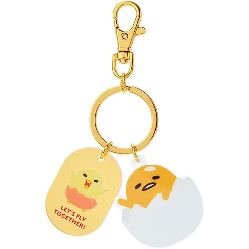 Sanrio Acrylic Face Shaped Keychain – Gudetama