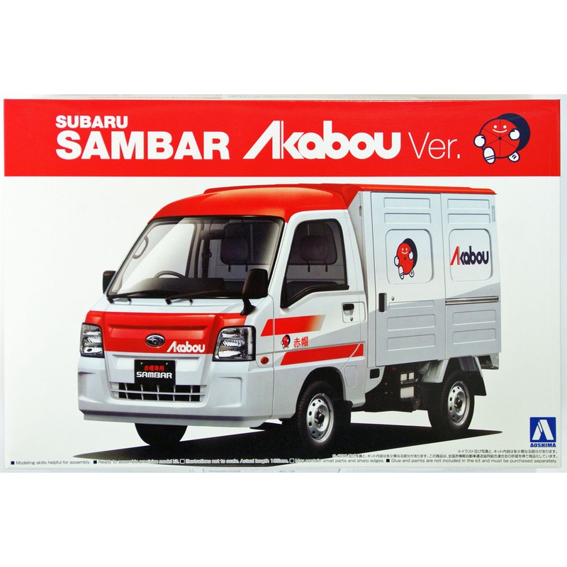 Aoshima 07396 Subaru Sambar Truck Akabou Version 2012 1/24 Scale Kit