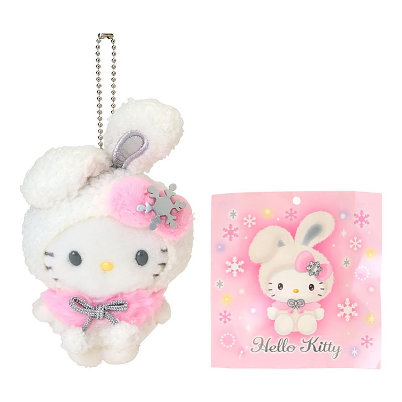 Sanrio Hello Kitty Ramune & Mascot Holder (Snow Bunny) Christmas Gift