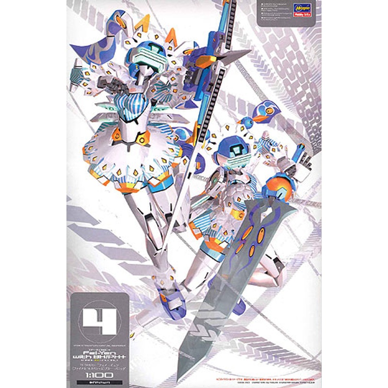 Hasegawa VR11 Virtual-On Marz TF-14B/C plus Fei Yen with Blue Panic 1/100 scale