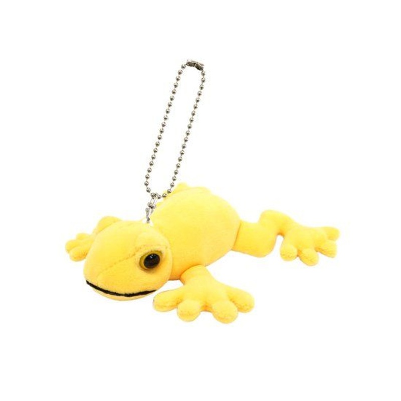 TAKE OFF ANIMANIA Plush Doll Key Chain Golden Poison Frog