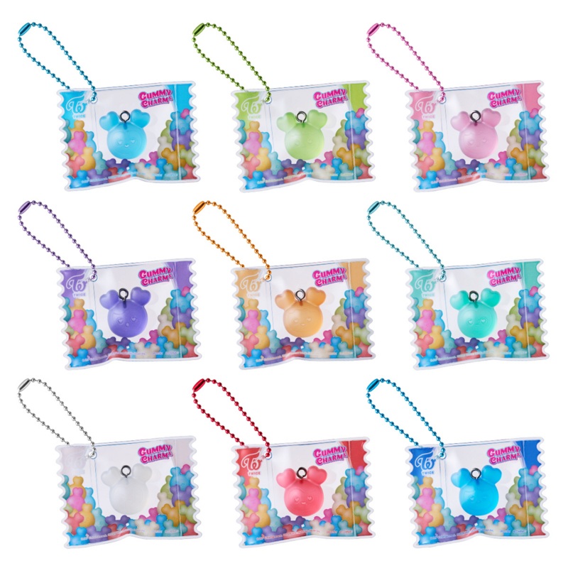 Bandai Candy TWICE LOVELYS Gummy Charm with Pouch Set BOX (12pcs)