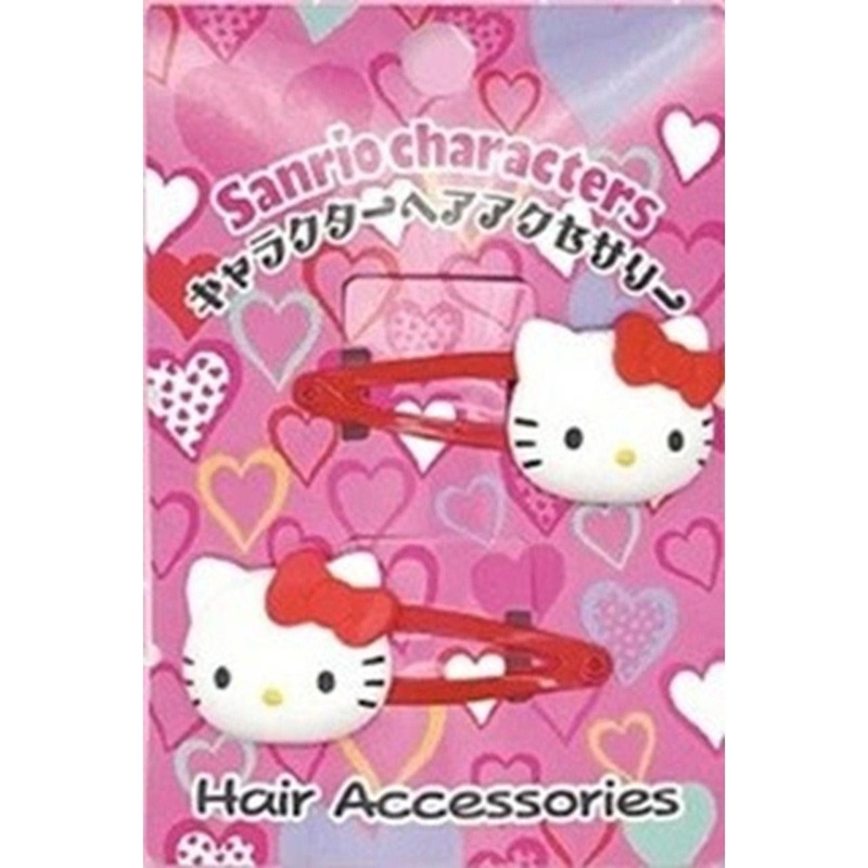Asunarosya Sanrio Characters Hair Accessory Hairpin Set Of 2 Hello KT