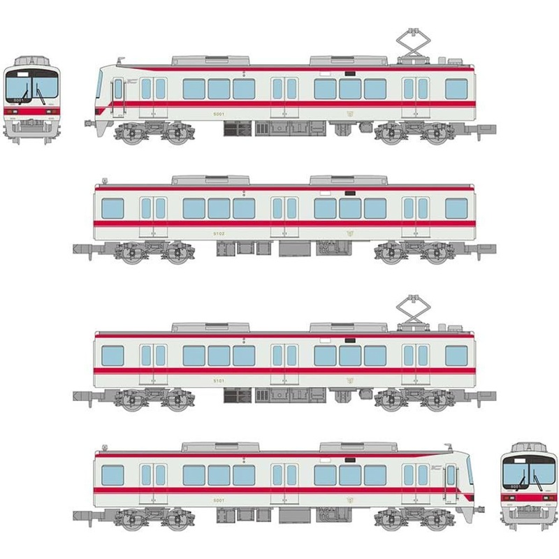 Tomytec Kobe Electric Railway Series 5000 (5001 Configuration) 4 Cars Set A (N scale)