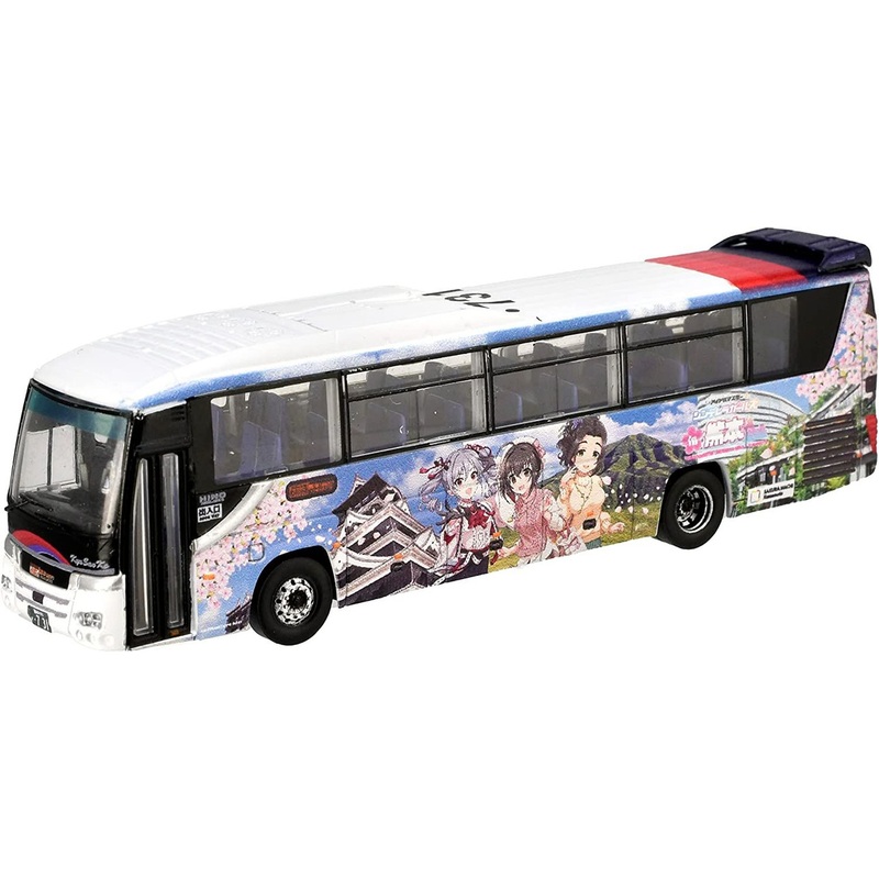 Tomytec The Bus Collection Kyushu Sanko Bus The Idolm@ster Cinderella Girls in Kumamoto Wrapping Bus (N scale)