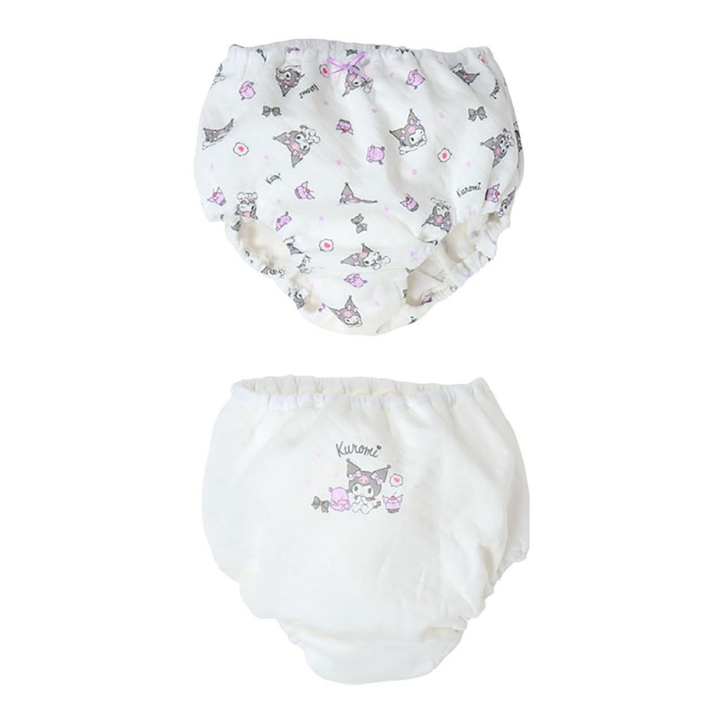Sanrio Kuromi Kids Quilt Shorts Two Piece Set With Inner Name Label