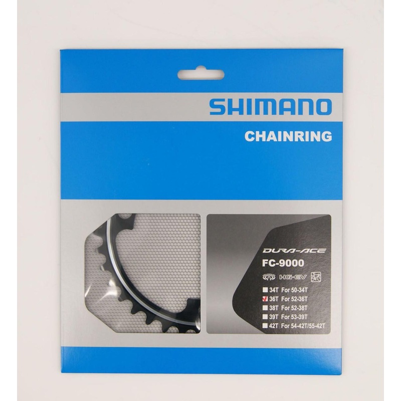 Shimano (Cycling) FC-9000 2×11 Speed Chain Ring  36T-MB (for 52-36T) Y1N236000