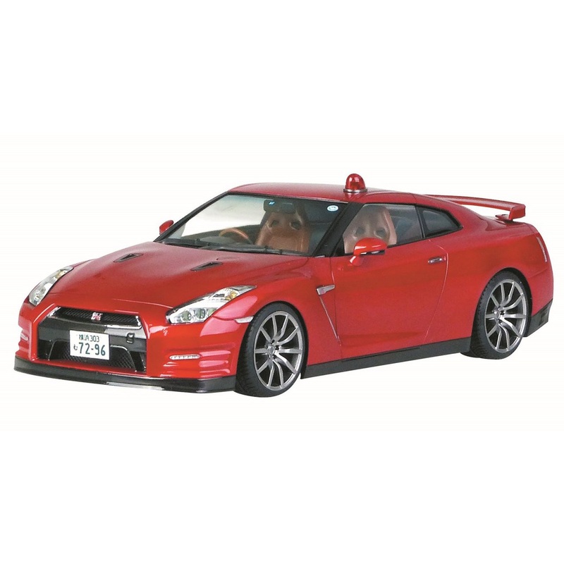 Aoshima 52167 Nissan R35 GT-R (Abunai Deka) DVD & Blu-ray Launch Package 1/24