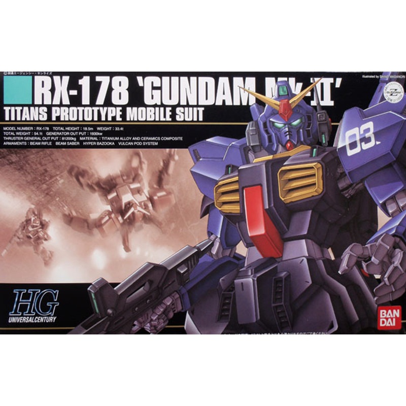 Bandai HGUC 030 Gundam RX-178 Mk-II TITANS 1/144 Scale Kit