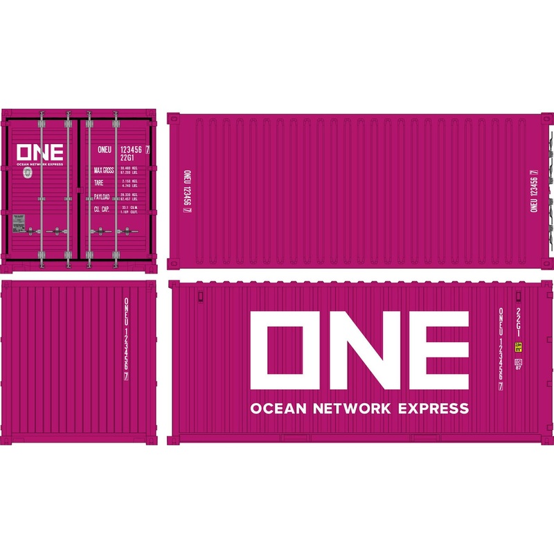 Fujimi 1/24 20ft Dry Container Type ONE (Magenta) Plastic Model