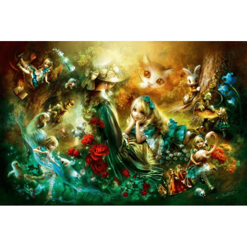 APPLEOne Jigsaw Puzzle 1000-753 Alice In Wonderland (1000 Pieces)
