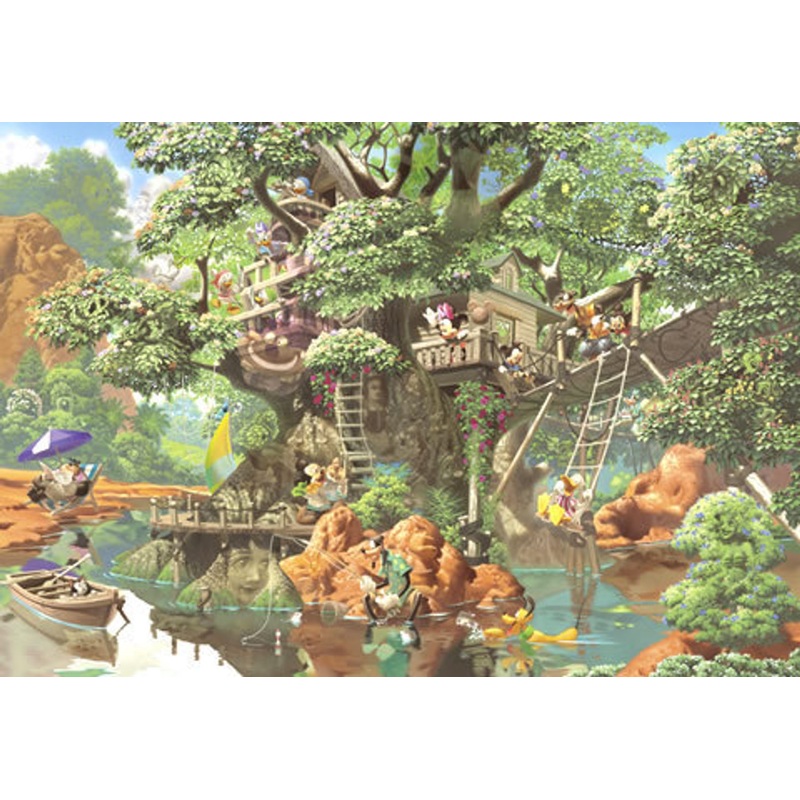 Tenyo Japan Jigsaw Puzzle D-1000-369 Disney Mickey Tree House (1000 Pieces)