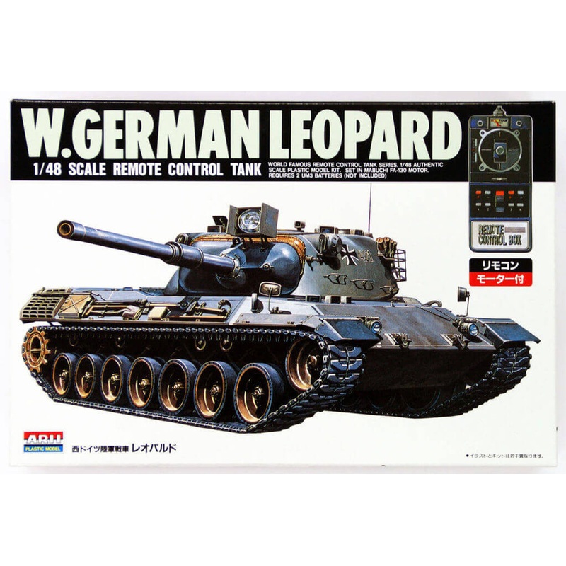 Arii 241028 W.German Leopard Remote Control Tank 1/48 Scale Kit (Microace)