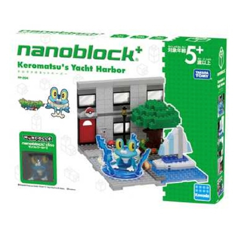 Kawada PP-004 nanoblock plus Pokemon Froakie (Keromatsu) Yacht harbor