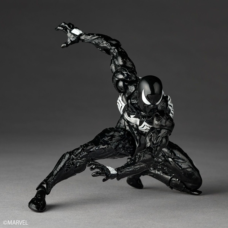 Kaiyodo Revoltech Amazing Yamaguchi Symbiote Spider-Man Figure (Marvel)